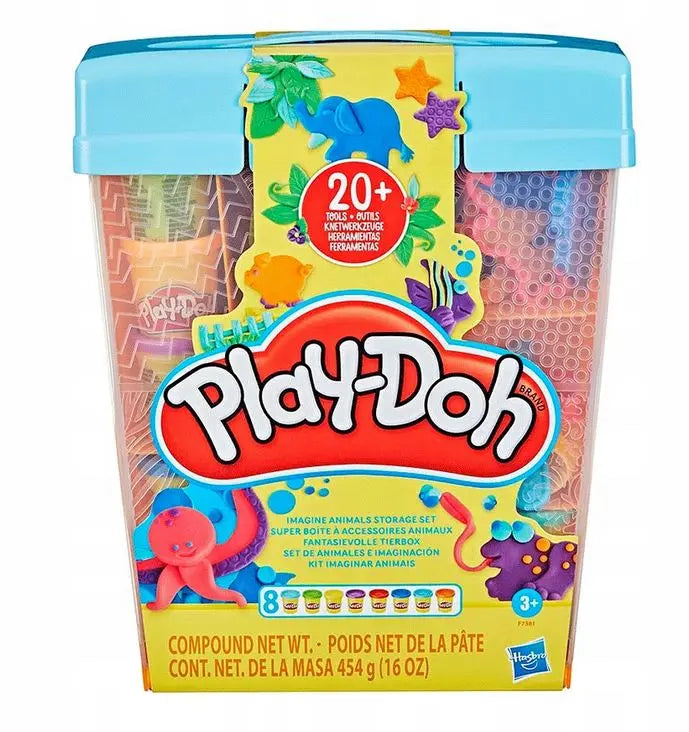 Play Doh zestaw zwierzątka + 8 tub