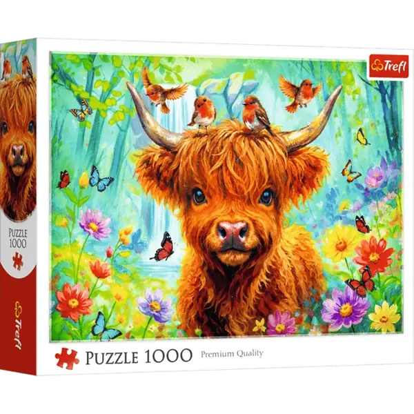 Puzzle 1000 el. Szkocka krowa