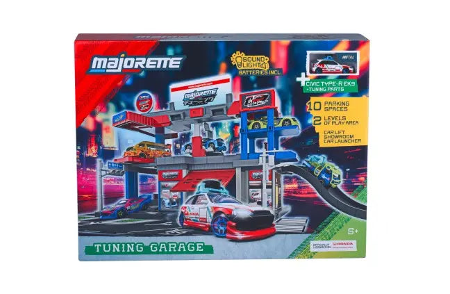 Majorette - garaż tuningowy + 1 pojazd