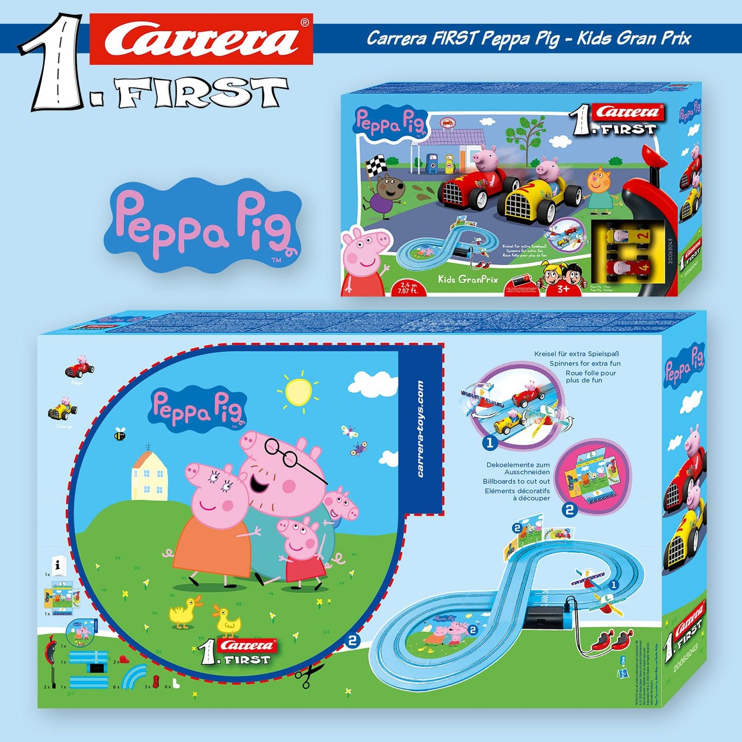 Carrera first 1 first tor peppa pig-kids gran prix 24m