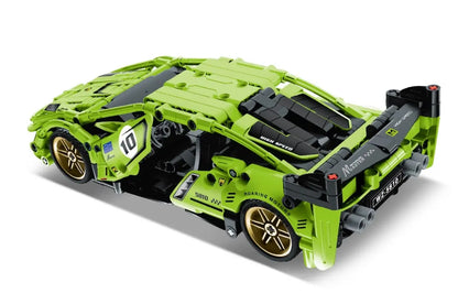 Immaster klocki super auto zielone 457 elementów