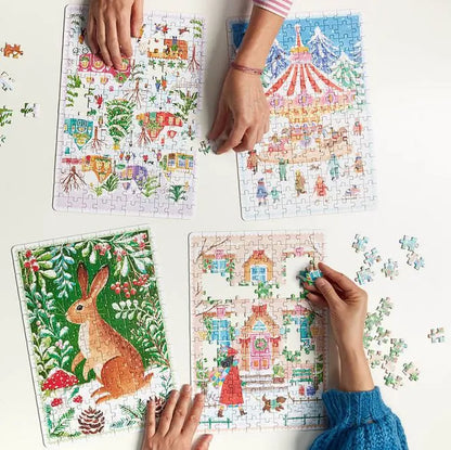 Puzzlove Zima - 4 układanki po 150 elementów