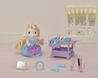 Sylvanian Families kucyk z długimi włosami + akcesoria