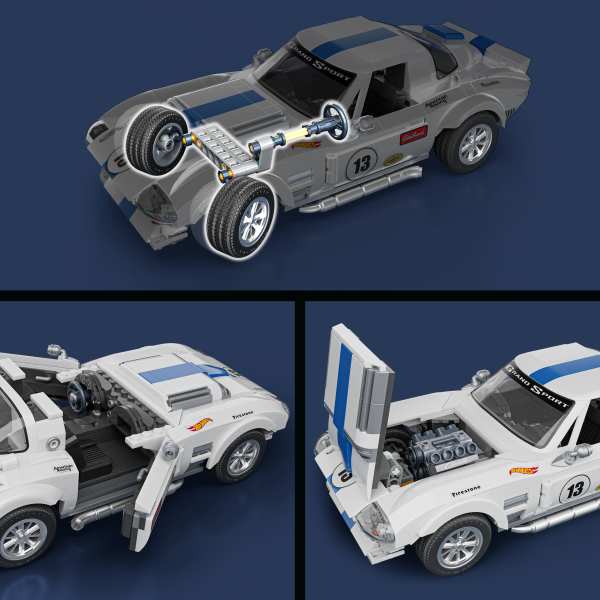 Mega Hot Wheels - Klocki Brick Shop Elite Corvette GS