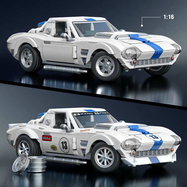 Mega Hot Wheels - Klocki Brick Shop Elite Corvette GS
