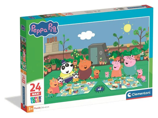 Puzzle 24 maxi SuperKolor Świnka Peppa