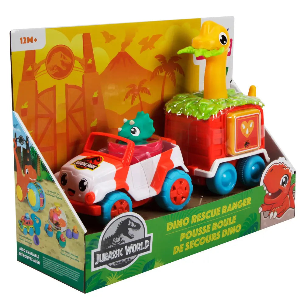 Tomy toomies toomies jeep z dino i przyczepą