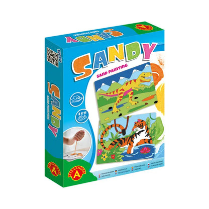 Sandy-piaskowe malowanki tygrys t-rex