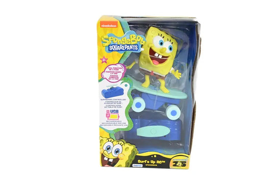 SpongeBob - Zdalnie sterowana figurka na deskorolce - USB