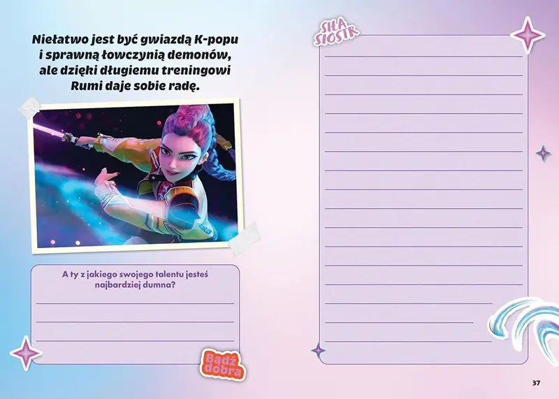 Nieoficjalny dziennik dla fanów filmu K-Popowe Łowczynie Demonów