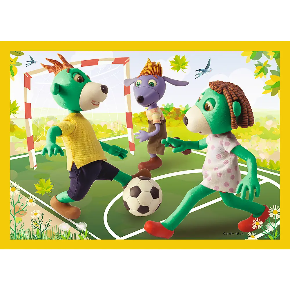 Puzzle 4w1 wspólne zabawy treflików