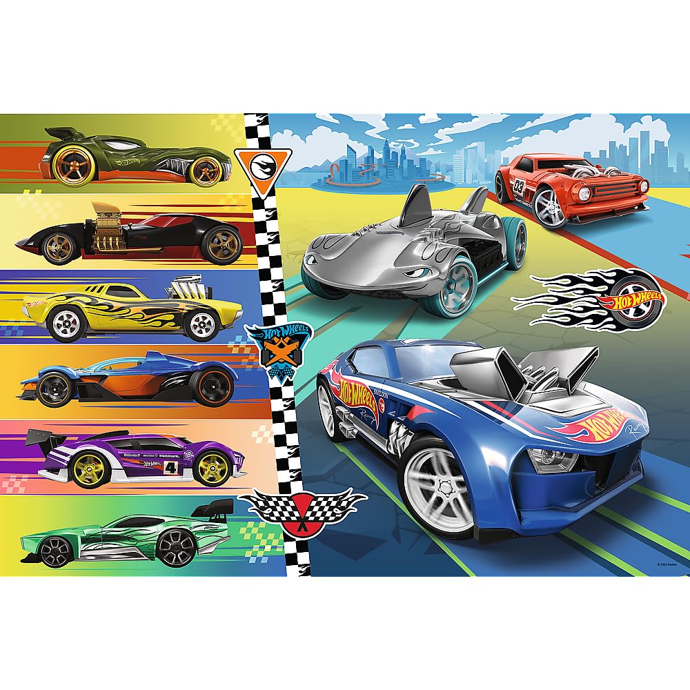 Puzzle maxi 24 elementy szybkie hot wheels