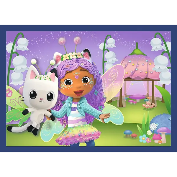 Puzzle Premium Plus Kids, Koci Domek Gabi 4 x 88 el. Kocie harce