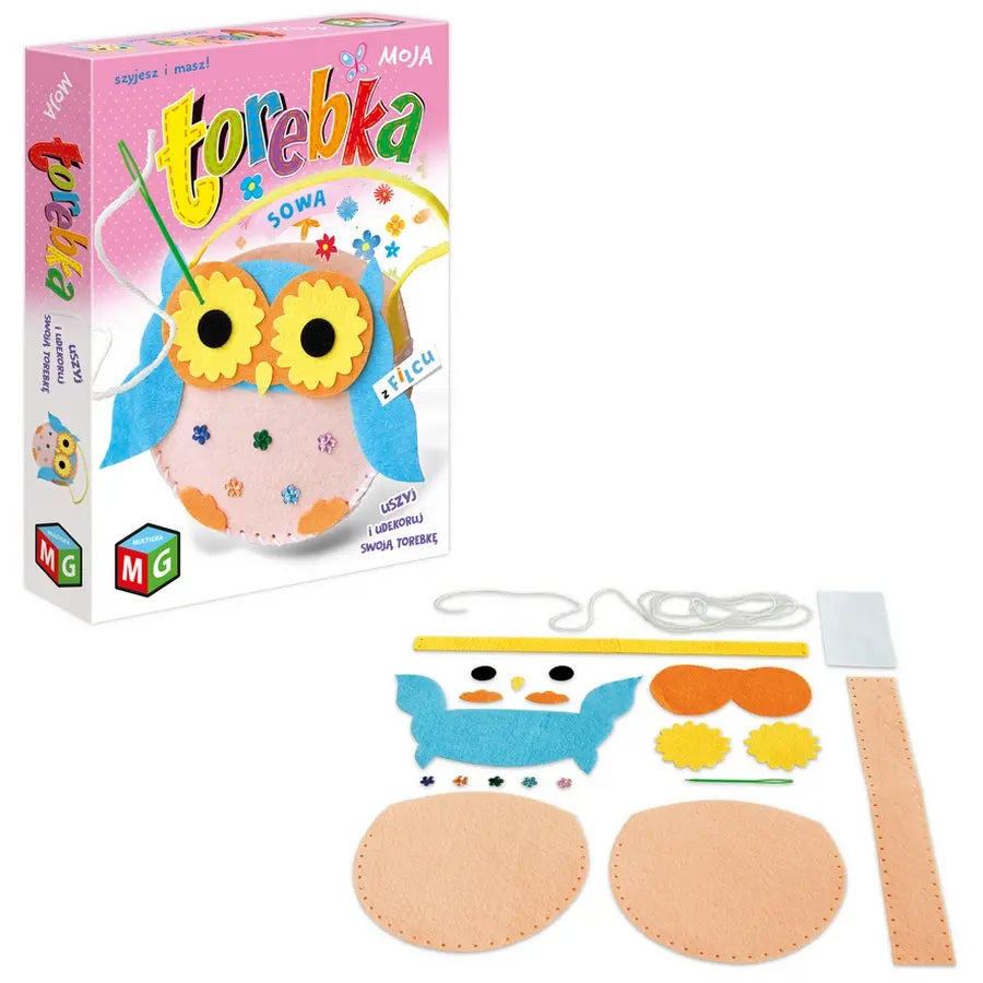 Moja torebka z filcu - Sowa
