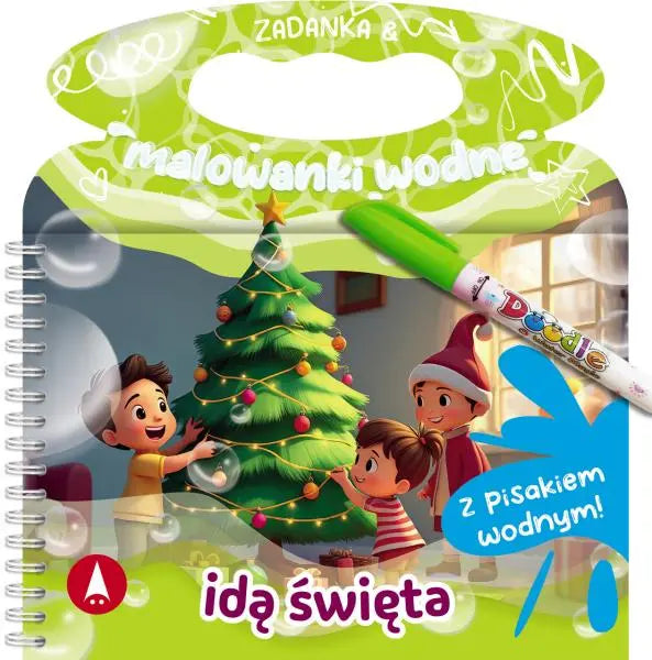 Zadanka i malowanki wodne. Idą święta