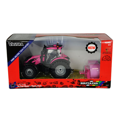 TOMY Britains traktor Pink Valtra TZ54 Plays.43247