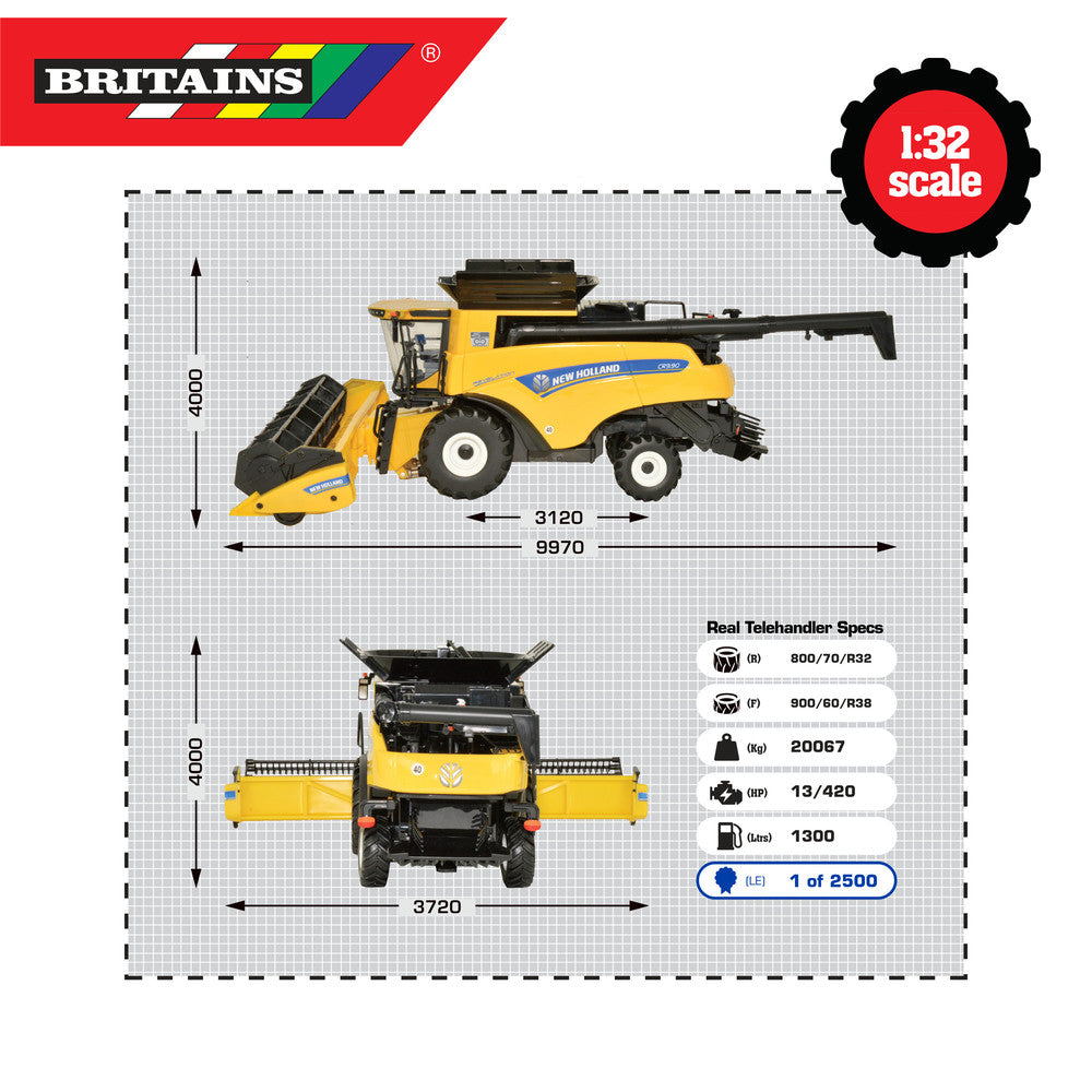 TOMY Britains kombajn New Holla CR9.90 lim.43270/3