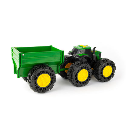 Monster treads john deere monster z przyczepą