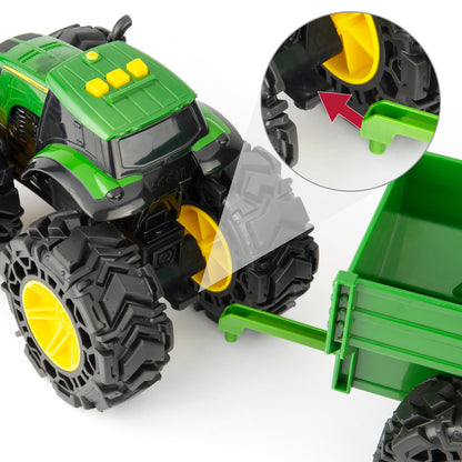 TOMY John Deere z przyczepą światło/dźw 46260/2