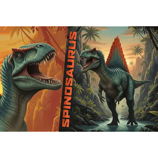 PUZZLE 100 InspiredByDinoWorld Spinosaurus 16582