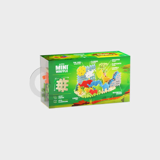 Klocki wafle mini animals sawanna 50 elementów