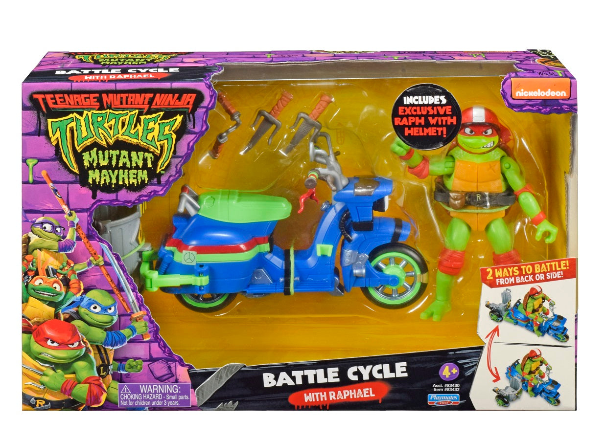 Teenage mutant ninja żółwie ninja zestaw raphael + pojazd