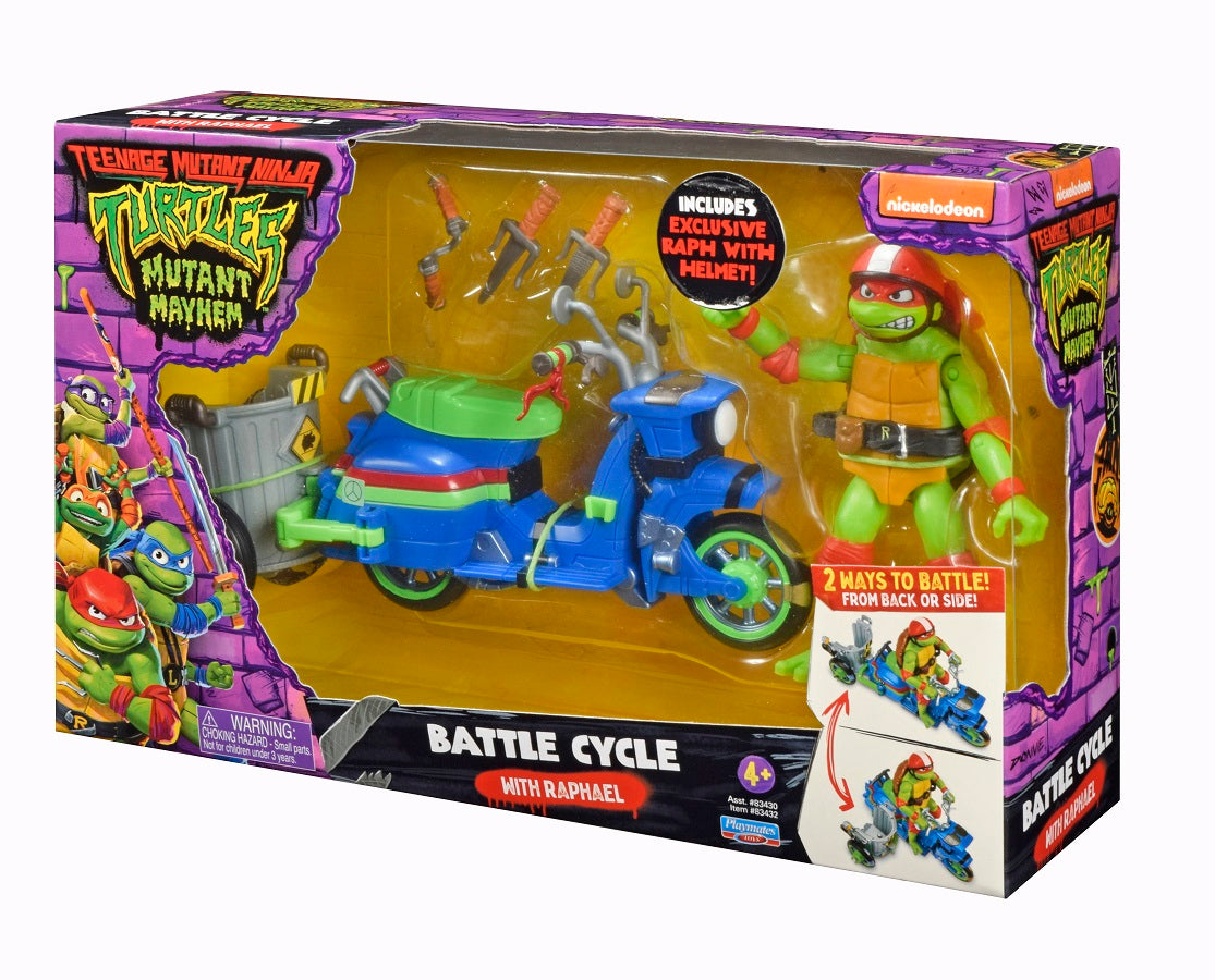 Teenage mutant ninja żółwie ninja zestaw raphael + pojazd