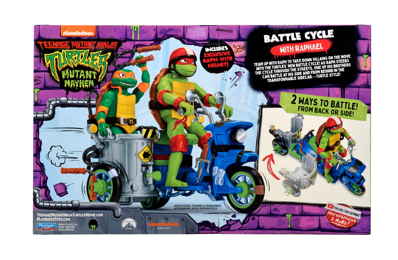 Teenage mutant ninja żółwie ninja zestaw raphael + pojazd
