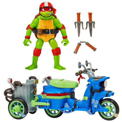 Teenage mutant ninja żółwie ninja zestaw raphael + pojazd