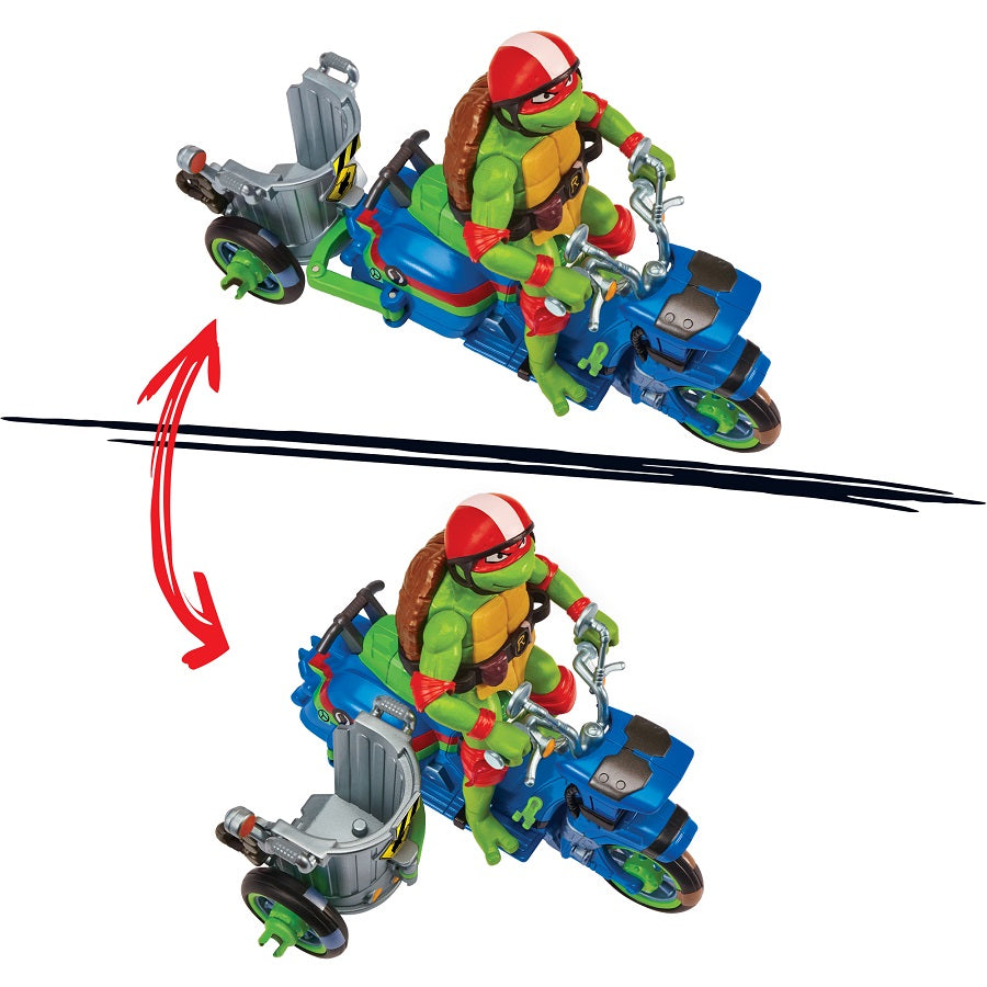 Teenage mutant ninja żółwie ninja zestaw raphael + pojazd