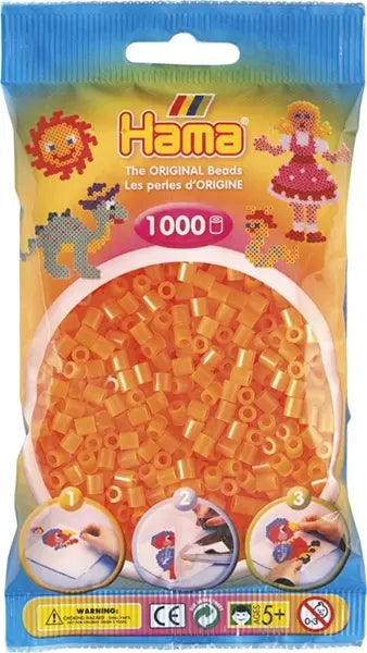 Koraliki midi 1000 szt pomarańczowe