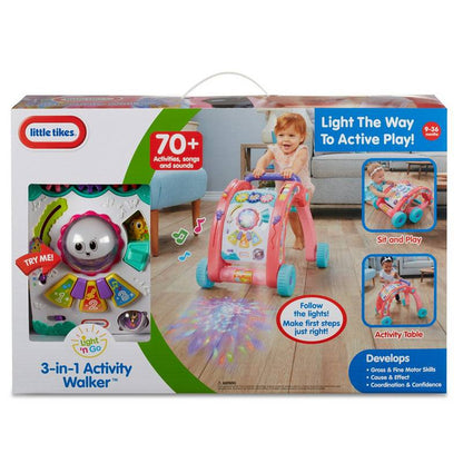 MGA LITTLE TIKES 3w1 Cho.i stół akt. różowy 643095