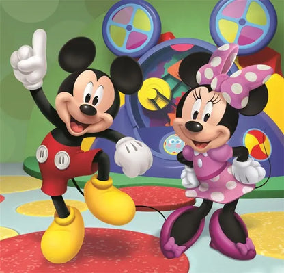 Puzzle 3x48 SuperKolor Myszka Mickey