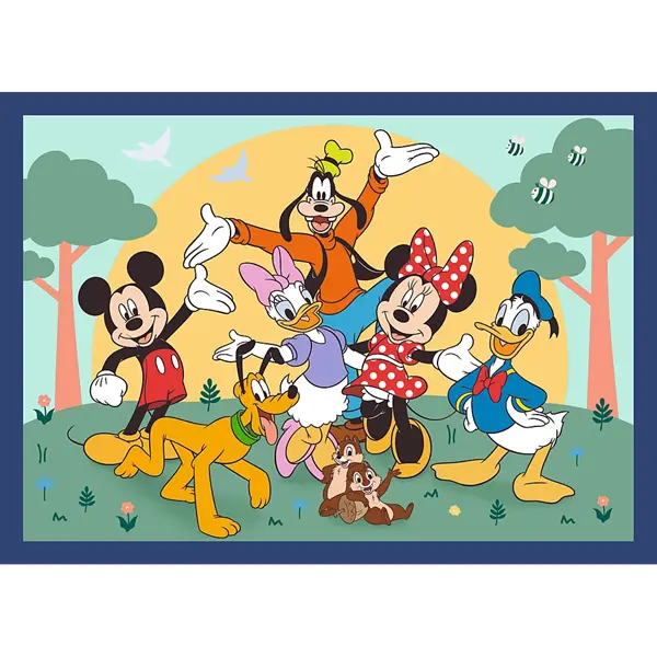 Puzzle Premium Plus Kids, Disney 4 x 88 el. Razem z przyjaciółmi
