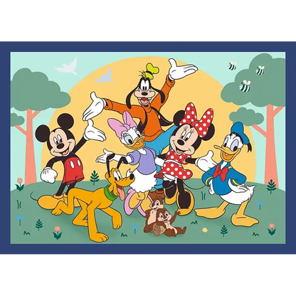 Puzzle Premium Plus Kids, Disney 4 x 88 el. Razem z przyjaciółmi
