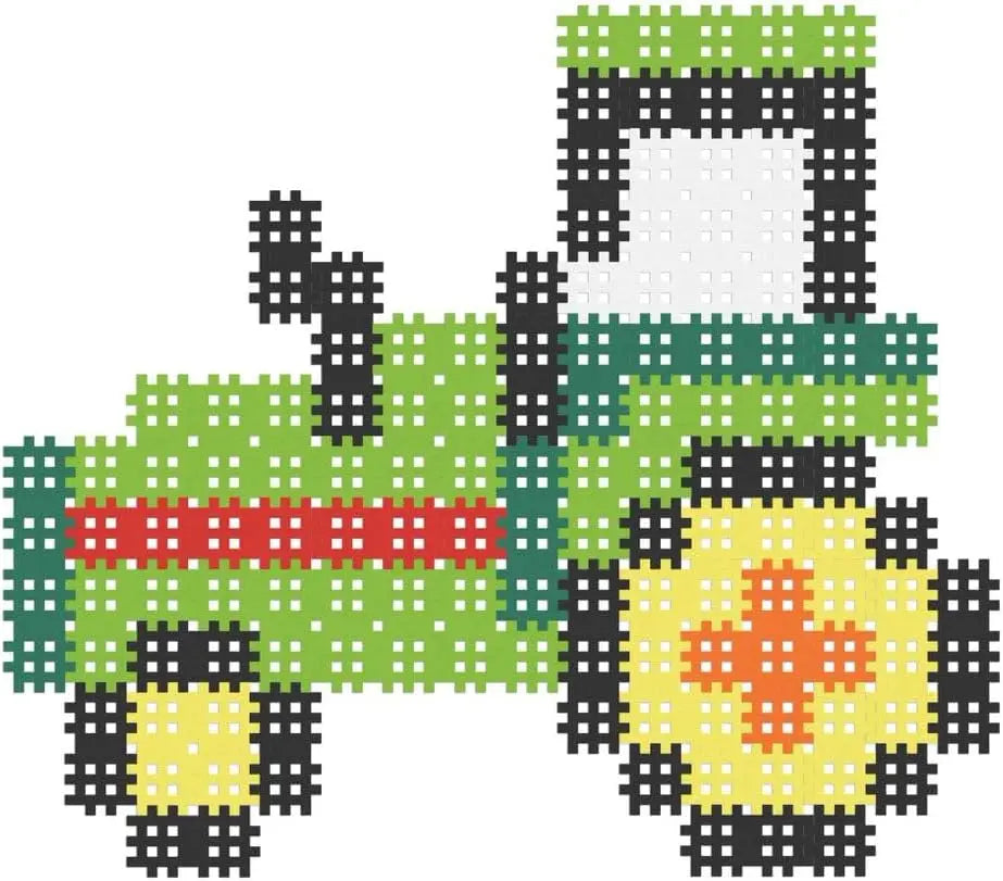 Klocki micro waffle150 elementów Traktor