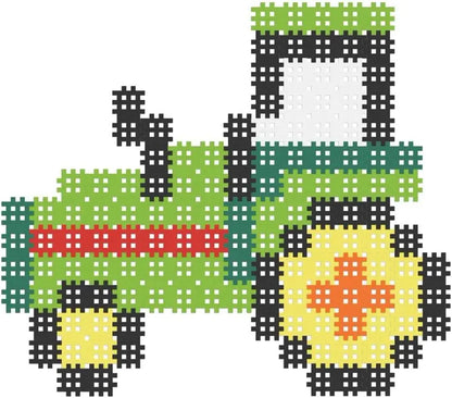 Klocki micro waffle150 elementów Traktor
