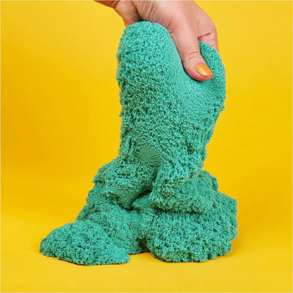 Kinetic Sand turkusowy piasek z brokatem