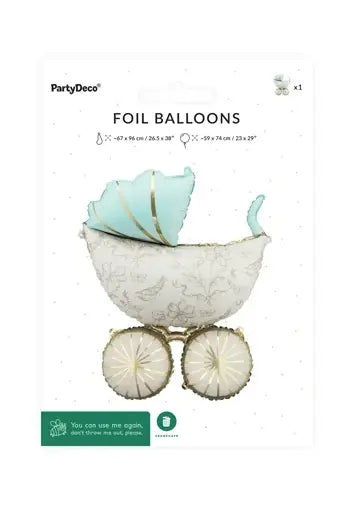 Balon foliowy - Wózek - 67x96cm