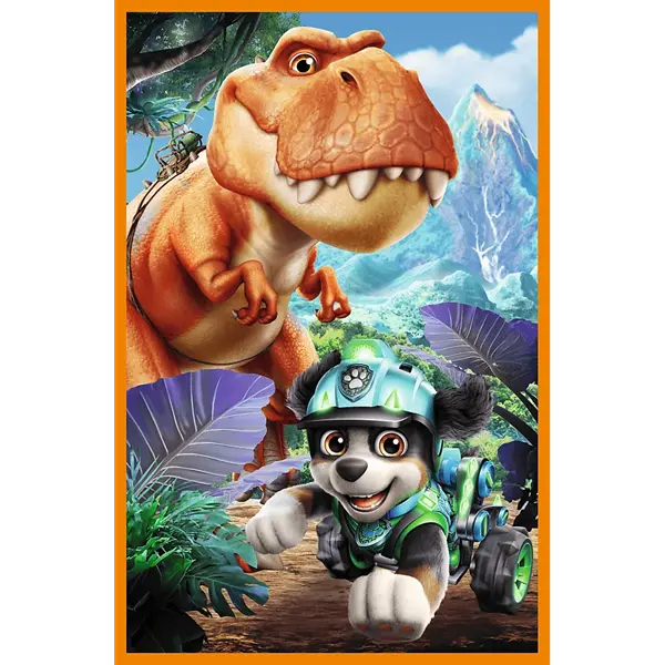PUZZLE 3x80 Bohaterowie dinozaurów PsiPatrol 34905