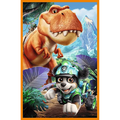 PUZZLE 3x80 Bohaterowie dinozaurów PsiPatrol 34905