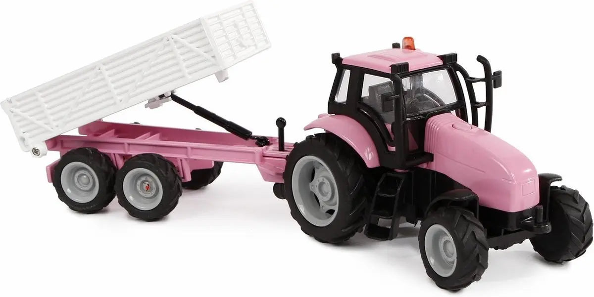 Kids globe traktor z przyczepą światło i dźwięk