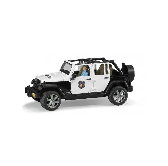 Jeep wrangler unlimited rubicon policyjny z figurką policjanta