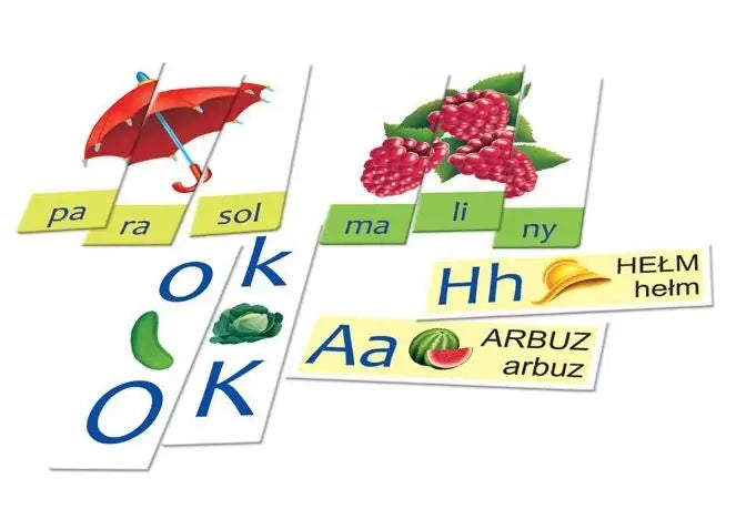 Litery, sylaby, wyrazy - zestaw edukacyjny