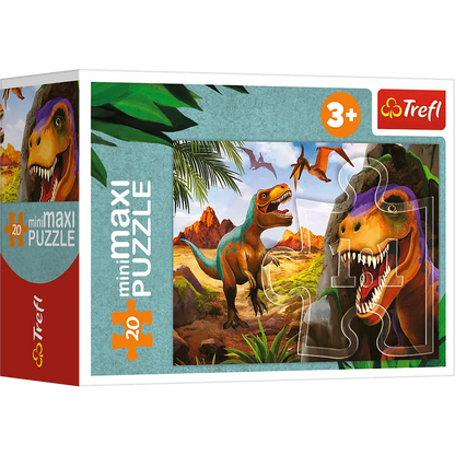 Puzzle minimaxi 20 elementów poznaj świat dinozaurów