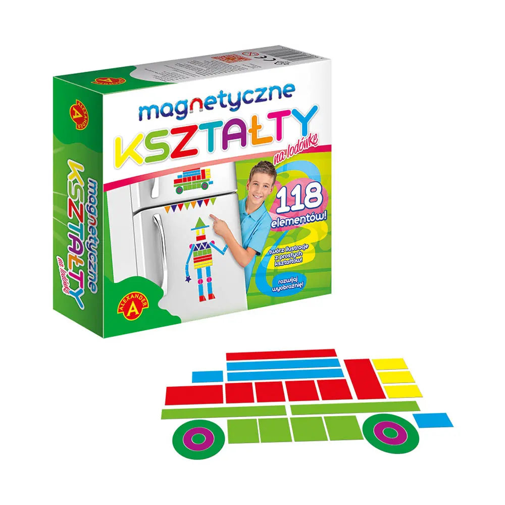Kształty magnetyczne na lodówkę zestaw magnesów