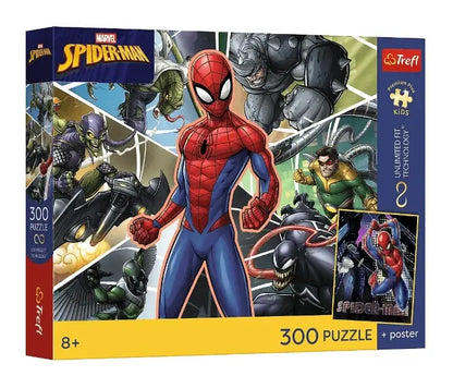 PUZZLE 300 PremPlus Kids Ukryty bohater Spid.23047