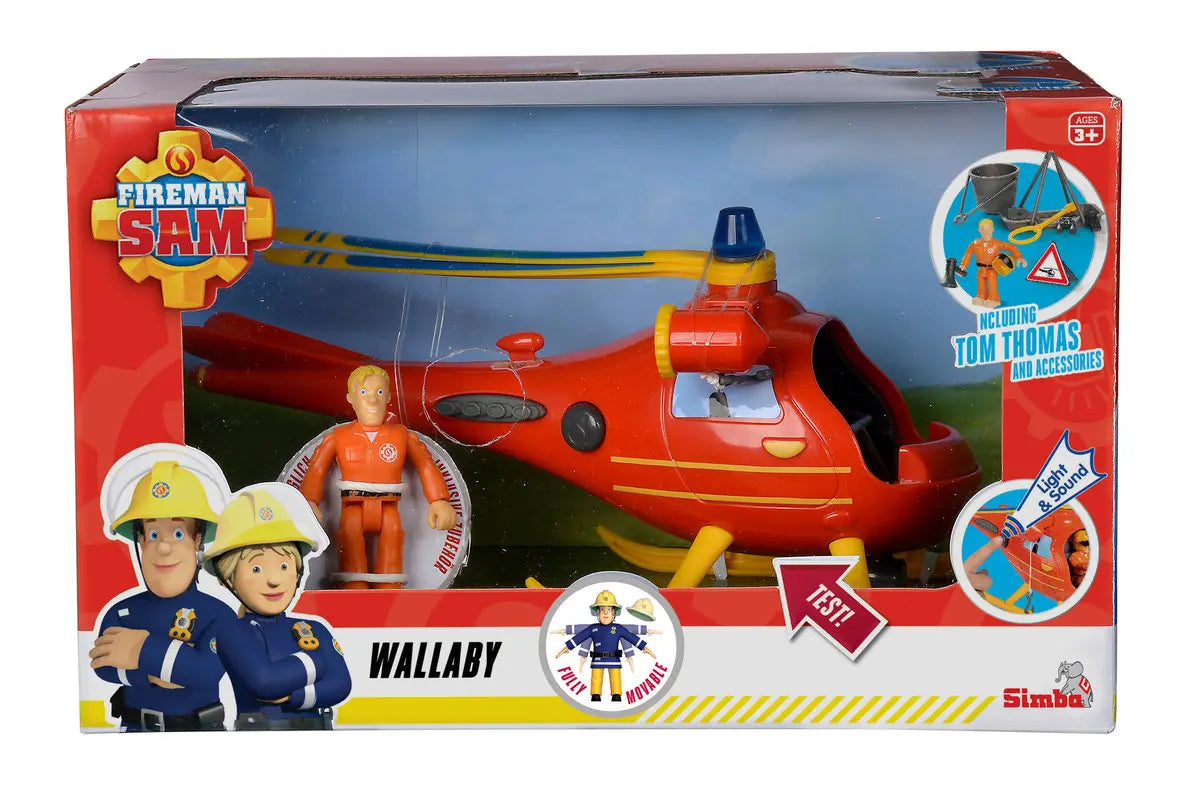 Strażak Sam helikopter Wallaby z figurką