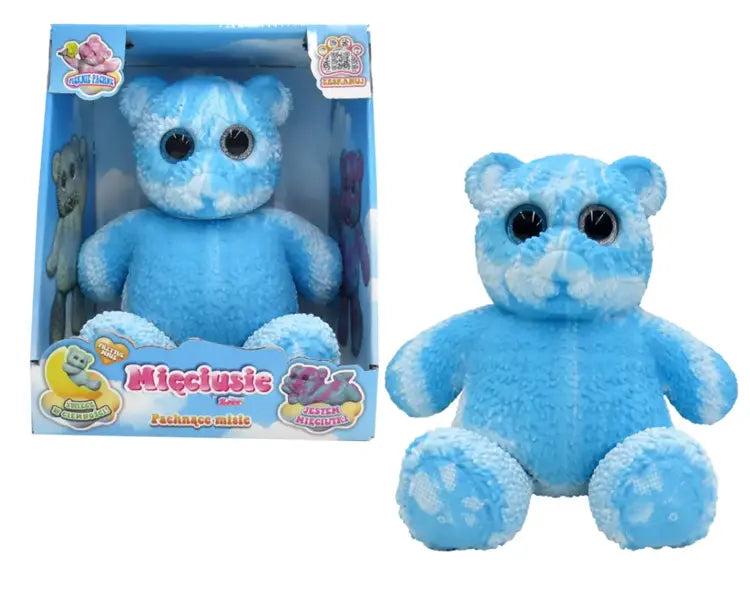 Mięciusie - Pachnące misie, 28cm biało-niebieski