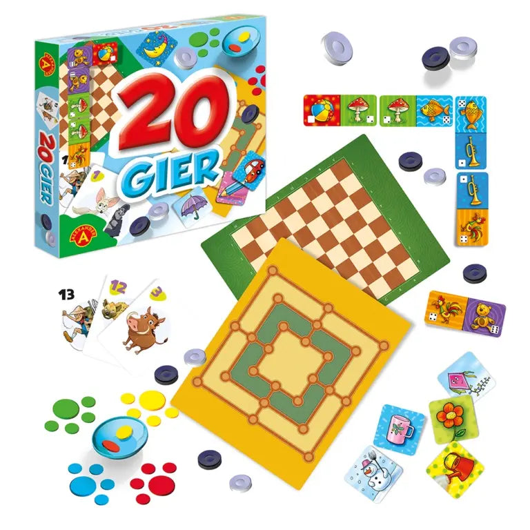 Gry rodzinne Zestaw 20 gier 26559